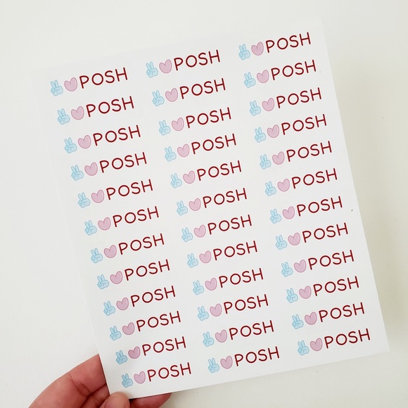 LB003 Peace Love Posh Custom Poshmark Sticker Sheet [Price Firm] - Picture 3 of 11